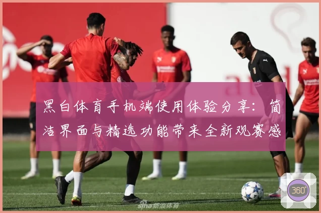 黑白体育手机端使用体验分享:简洁界面与精选功能带来全新观赛感受